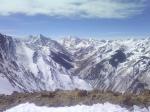 pyramid peak and maroon bells from highlands bowl