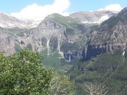 Bridal Veil Falls as seen from Jed Wiebe Trail