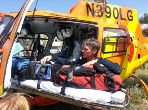 Lifesaving Equipment inside MRA Helicopter