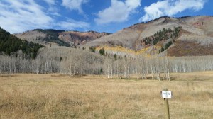 beginning of West Snowmass Creek trail